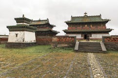 Архитектура монастыря Erdene Zuu в Монголии стоковое изображение Архитектура монастыря Erdene Zuu в Монголии стоковое изображение