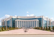 Астана, Казахстан - 6-ое сентября 2016: Университет VI Nazarbayev стоковое фото Астана, Казахстан - 6-ое сентября 2016: Университет VI Nazarbayev стоковое фото
