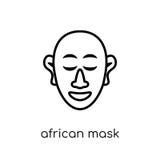 Африканский значок маски от собрания музея бесплатная иллюстрация Африканский значок маски от собрания музея бесплатная иллюстрация