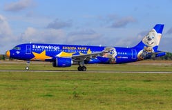 Аэробус A320 Euronwings стоковая фотография Аэробус A320 Euronwings стоковая фотография