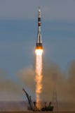 Байконур, Казахстан - 20-ое апреля 2017: Старт ` Soyuz MS-04 ` космического корабля к ИСС с сокращенным экипажем стоковая фотография rf Байконур, Казахстан - 20-ое апреля 2017: Старт ` Soyuz MS-04 ` космического корабля к ИСС с сокращенным экипажем стоковая фотография rf