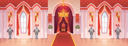 Бальный зал замка Мультфильм игры фантазии внутреннего средневекового королевства залы комнаты церемонии трона королевского дворц бесплатная иллюстрация Бальный зал замка Мультфильм игры фантазии внутреннего средневекового королевства залы комнаты церемонии трона королевского дворц бесплатная иллюстрация