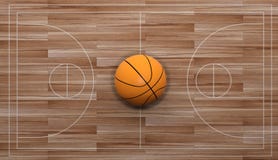 баскетбол перевода 3d на деревянной предпосылке иллюстрация штока баскетбол перевода 3d на деревянной предпосылке иллюстрация штока