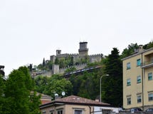Башня Guaita, Сан-Марино стоковые изображения Башня Guaita, Сан-Марино стоковые изображения