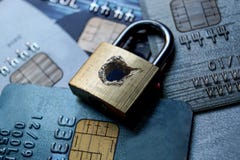 Безопасность данных кредитной карточки стоковые фотографии rf Безопасность данных кредитной карточки стоковые фотографии rf