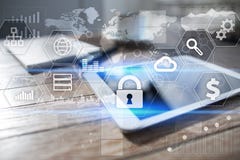 Безопасность кибер, защита данных, безопасность информации Концепция технологии интернета стоковые фотографии rf Безопасность кибер, защита данных, безопасность информации Концепция технологии интернета стоковые фотографии rf