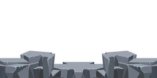 Безшовная бесконечная предпосылка ландшафта для видеоигры или анимации Земля пустыни скалистая каменистая также вектор иллюстраци иллюстрация штока Безшовная бесконечная предпосылка ландшафта для видеоигры или анимации Земля пустыни скалистая каменистая также вектор иллюстраци иллюстрация штока