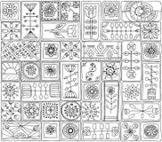 Безшовная картина с цветками doodle, сердцами бесплатная иллюстрация Безшовная картина с цветками doodle, сердцами бесплатная иллюстрация