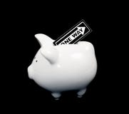 белизна знака черного фарфора банка piggy стоковая фотография rf белизна знака черного фарфора банка piggy стоковая фотография rf