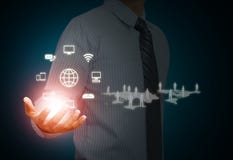 Беспроводная технология и социальные средства массовой информации стоковые изображения rf Беспроводная технология и социальные средства массовой информации стоковые изображения rf