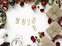 Благодарение и рождество с Новым Годом 2019 стоковые изображения rf Благодарение и рождество с Новым Годом 2019 стоковые изображения rf