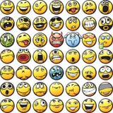 Большой комплект smilies бесплатная иллюстрация Большой комплект smilies бесплатная иллюстрация