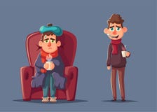 больной человека Несчастный характер иллюстрация мальчика неудовлетворенная шаржем меньший вектор иллюстрация штока больной человека Несчастный характер иллюстрация мальчика неудовлетворенная шаржем меньший вектор иллюстрация штока