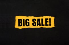 Большое знамя продажи с великолепным прямоугольником в черной бумаге стоковые фотографии rf Большое знамя продажи с великолепным прямоугольником в черной бумаге стоковые фотографии rf
