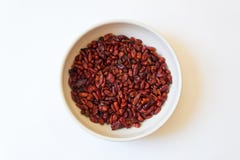 Большой плоский шар перца Pequin Capsicum annuum, высушенных красных перцев птицы piquin, пищевого ингредиента Стоковые Изображения RF Большой плоский шар перца Pequin Capsicum annuum, высушенных красных перцев птицы piquin, пищевого ингредиента Стоковые Изображения RF