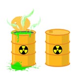 Бочонок кислоты Барабанчики иллюстрации вектора открытые с опасным gr иллюстрация вектора Бочонок кислоты Барабанчики иллюстрации вектора открытые с опасным gr иллюстрация вектора