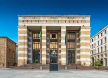 Брешия, Италия: Главное почтовое отделение в Брешии расположило на квадрат победы стоковое изображение rf Брешия, Италия: Главное почтовое отделение в Брешии расположило на квадрат победы стоковое изображение rf