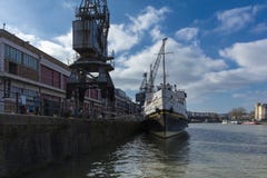 Бристоль, Великобритания, 23-ье февраля 2019, корабль Balmoral MV на m полинял музей на причале Wapping стоковое фото rf Бристоль, Великобритания, 23-ье февраля 2019, корабль Balmoral MV на m полинял музей на причале Wapping стоковое фото rf