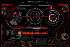 будущий интерфейс Элементы цифров иллюстрация вектора будущий интерфейс Элементы цифров иллюстрация вектора
