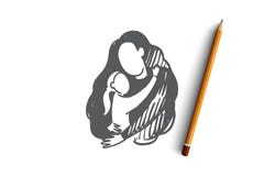 Будьте матерью дня ` s, времени семьи, принятия, концепции семьи Вектор нарисованный рукой изолированный иллюстрация штока Будьте матерью дня ` s, времени семьи, принятия, концепции семьи Вектор нарисованный рукой изолированный иллюстрация штока