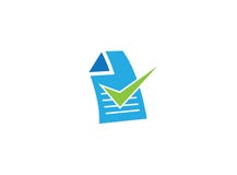 Бумага или список Writed с контрольной пометкой для дизайна логотипа иллюстрация штока Бумага или список Writed с контрольной пометкой для дизайна логотипа иллюстрация штока