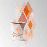 Бумажный стаканчик с горячей иллюстрацией вектора кофе иллюстрация вектора Бумажный стаканчик с горячей иллюстрацией вектора кофе иллюстрация вектора