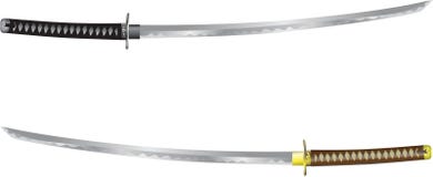 Вектор - Katana, шпага самурая от Японии иллюстрация штока Вектор - Katana, шпага самурая от Японии иллюстрация штока