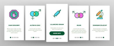 Вектор Onboarding осведомленности ВИЧ и СПИДА бесплатная иллюстрация Вектор Onboarding осведомленности ВИЧ и СПИДА бесплатная иллюстрация