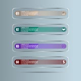 Вектор дизайна infographics срока с 4 вариантами в форме стеклянных панелей иллюстрация вектора Вектор дизайна infographics срока с 4 вариантами в форме стеклянных панелей иллюстрация вектора