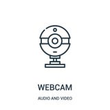 вектор значка веб-камеры от аудио и видео- собрания Тонкая линия иллюстрация вектора значка плана веб-камеры иллюстрация вектора вектор значка веб-камеры от аудио и видео- собрания Тонкая линия иллюстрация вектора значка плана веб-камеры иллюстрация вектора