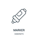 вектор значка отметки от handcrafts собрание Тонкая линия иллюстрация вектора значка плана отметки Линейный символ для пользы на иллюстрация штока вектор значка отметки от handcrafts собрание Тонкая линия иллюстрация вектора значка плана отметки Линейный символ для пользы на иллюстрация штока
