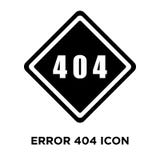Вектор значка ошибки 404 изолированный на белой предпосылке, концепции логотипа бесплатная иллюстрация Вектор значка ошибки 404 изолированный на белой предпосылке, концепции логотипа бесплатная иллюстрация