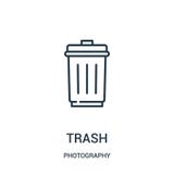 вектор значка погани от собрания фотографии Тонкая линия иллюстрация вектора значка плана погани иллюстрация штока вектор значка погани от собрания фотографии Тонкая линия иллюстрация вектора значка плана погани иллюстрация штока