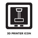 вектор значка принтера 3d изолированный на белой предпосылке, concep логотипа бесплатная иллюстрация вектор значка принтера 3d изолированный на белой предпосылке, concep логотипа бесплатная иллюстрация