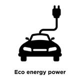 Вектор значка силы энергии Eco изолированный на белой предпосылке, логотипе иллюстрация штока Вектор значка силы энергии Eco изолированный на белой предпосылке, логотипе иллюстрация штока