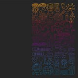 Вектор установил учить английский язык, детей \ „значки s рисуя в стиле doodle Покрашенный, красочный, изображения градиента на p иллюстрация штока Вектор установил учить английский язык, детей \ „значки s рисуя в стиле doodle Покрашенный, красочный, изображения градиента на p иллюстрация штока