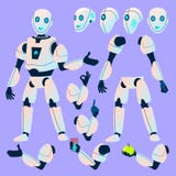 Вектор хелпера робота Комплект творения анимации самомоднейший робот Клиент, средство болтовни вспомогательного обслуживания рабо иллюстрация штока Вектор хелпера робота Комплект творения анимации самомоднейший робот Клиент, средство болтовни вспомогательного обслуживания рабо иллюстрация штока