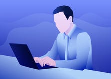 вектор человека иллюстрации компьютера иллюстрация вектора вектор человека иллюстрации компьютера иллюстрация вектора