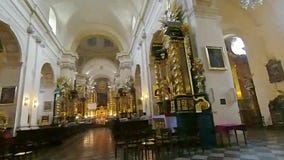 Величественная церковь внутренности St Florian акции видеоматериалы Величественная церковь внутренности St Florian акции видеоматериалы
