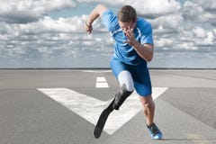 Взлётно-посадочная дорожка спортсмена идущее Взлётно-посадочная дорожка спортсмена идущее