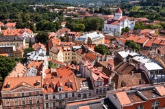 взгляд vilnius городка Литвы старый панорамный стоковые изображения rf взгляд vilnius городка Литвы старый панорамный стоковые изображения rf