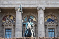 Взгляд известного ведомства канцлера государства - Staatskanzlei в Мюнхене, Германии стоковое фото Взгляд известного ведомства канцлера государства - Staatskanzlei в Мюнхене, Германии стоковое фото
