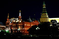 Взгляд Москвы исторического музея стоковые изображения rf Взгляд Москвы исторического музея стоковые изображения rf