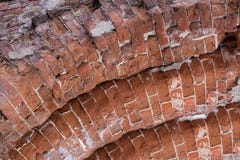 Взгляд свода построенного красного кирпича стоковые фотографии rf Взгляд свода построенного красного кирпича стоковые фотографии rf