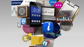 Взрывая различное содержание информации в умном телефоне, мобильном устройстве Взрывая различное содержание информации в умном телефоне, мобильном устройстве