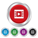 Видео- значок знака. Символ видео- рамки. бесплатная иллюстрация Видео- значок знака. Символ видео- рамки. бесплатная иллюстрация