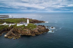 Вид с воздуха маяка головы Fanad в Ирландии стоковое фото Вид с воздуха маяка головы Fanad в Ирландии стоковое фото