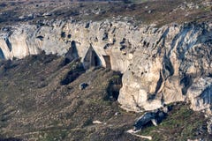 Вид с воздуха промышленный opencast карьера минирования мела стоковое фото Вид с воздуха промышленный opencast карьера минирования мела стоковое фото