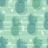Винтажные племенные ананасы зеленого цвета мяты vector картина повторения предпосылки безшовная Печать ткани лета красочная тропи бесплатная иллюстрация Винтажные племенные ананасы зеленого цвета мяты vector картина повторения предпосылки безшовная Печать ткани лета красочная тропи бесплатная иллюстрация