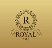 Винтажный логотип вектора с свирлями Расцветает каллиграфические комбинации бесплатная иллюстрация Винтажный логотип вектора с свирлями Расцветает каллиграфические комбинации бесплатная иллюстрация